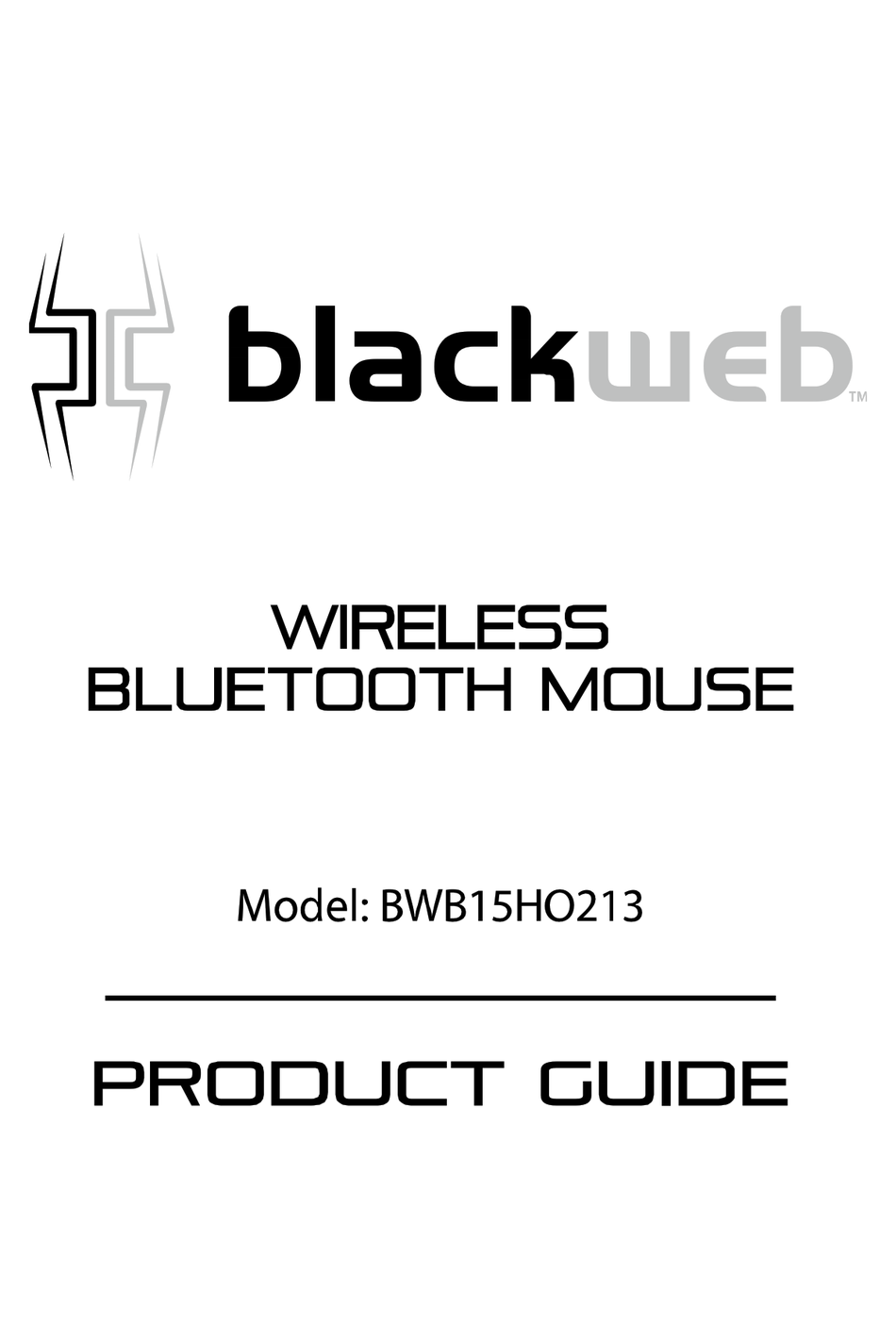 Black web gaming mouse manual user