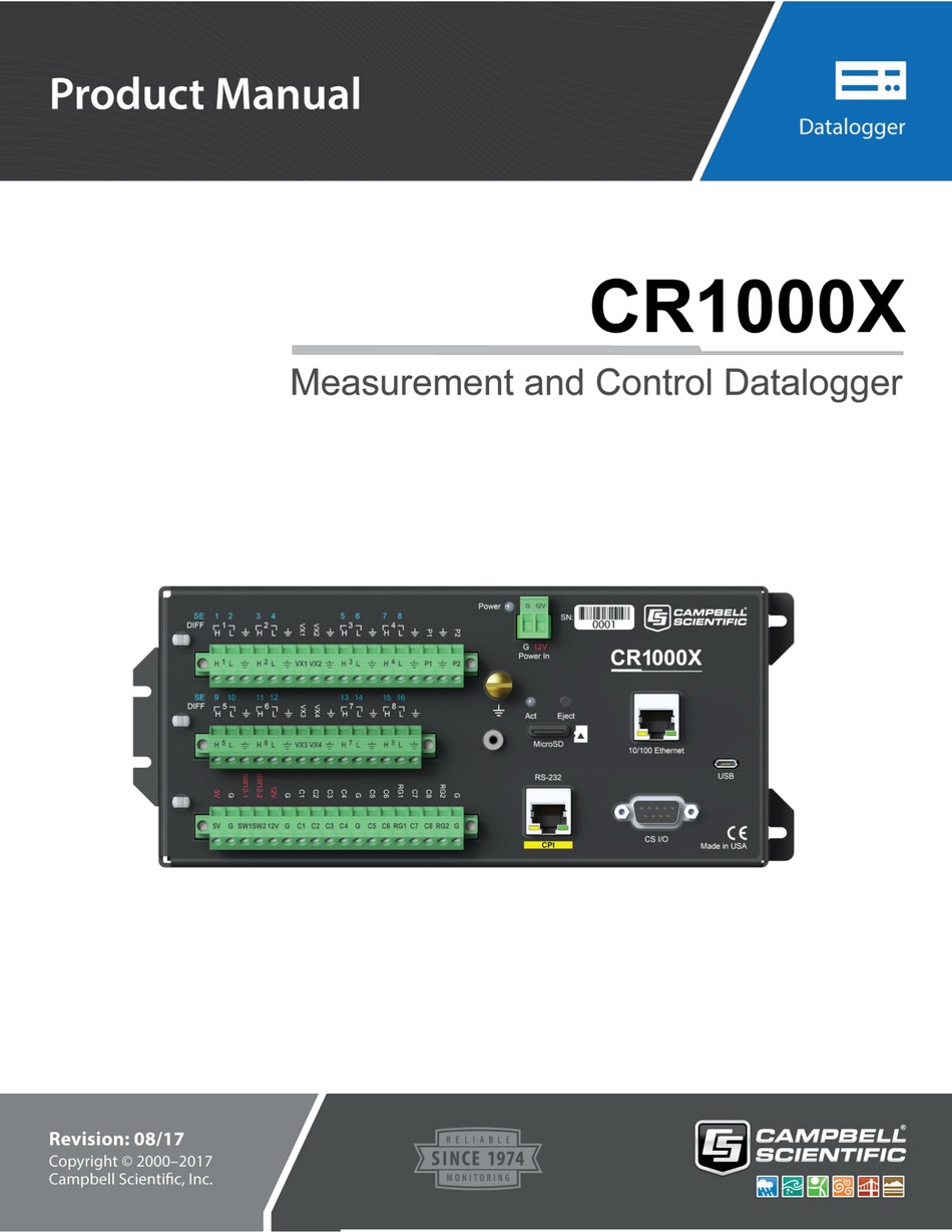CAMPBELL CR1000X PRODUCT MANUAL Pdf Download ManualsLib