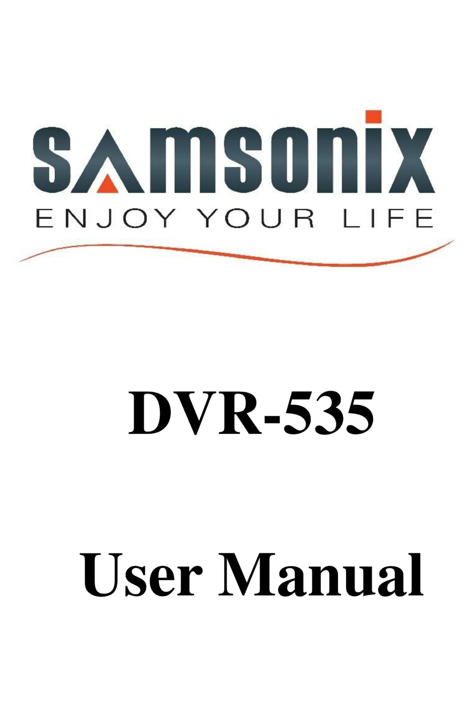 SAMSONIX DVR535 USER MANUAL Pdf Download ManualsLib