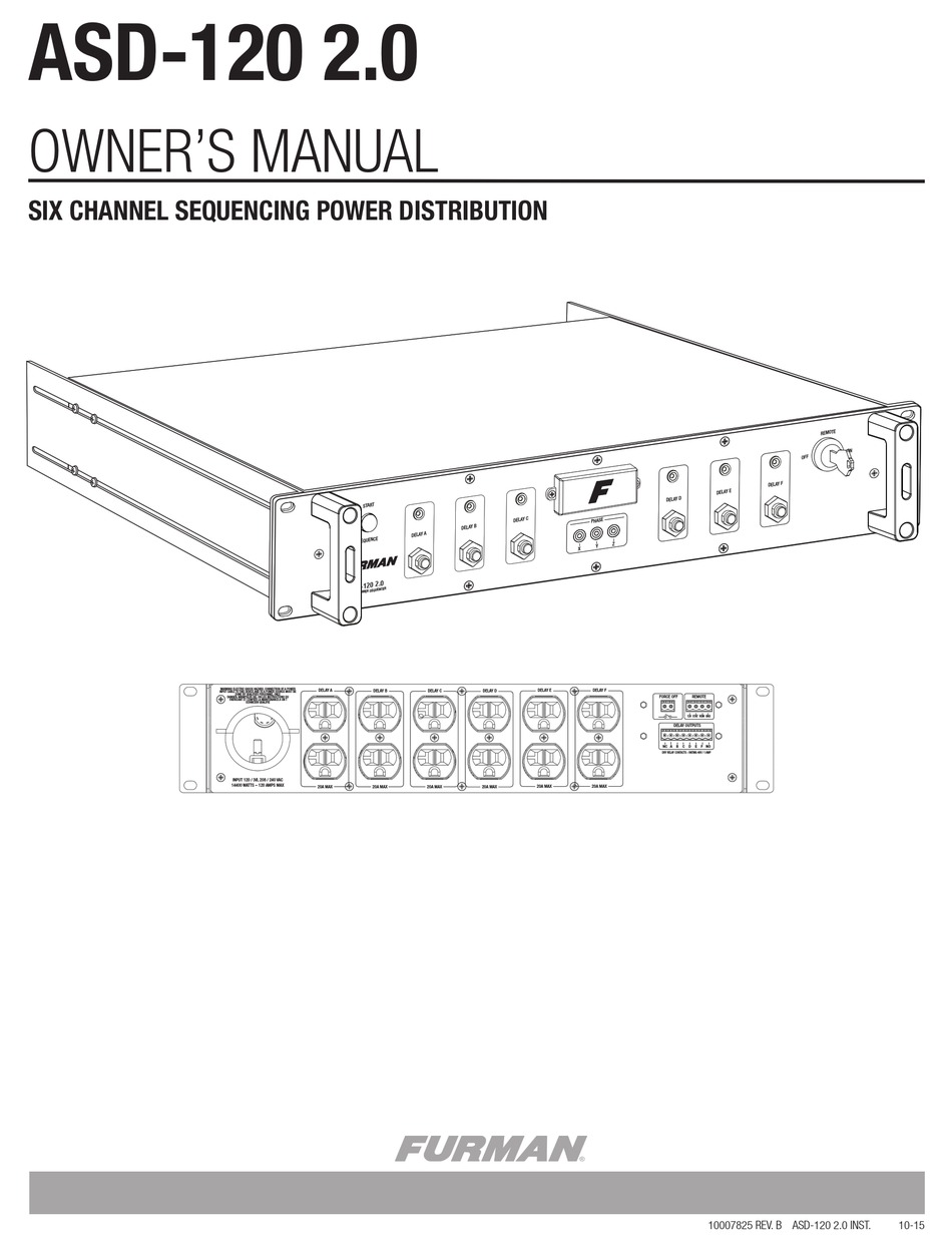 ASD-120 2.0 Furman Power Conditioner 