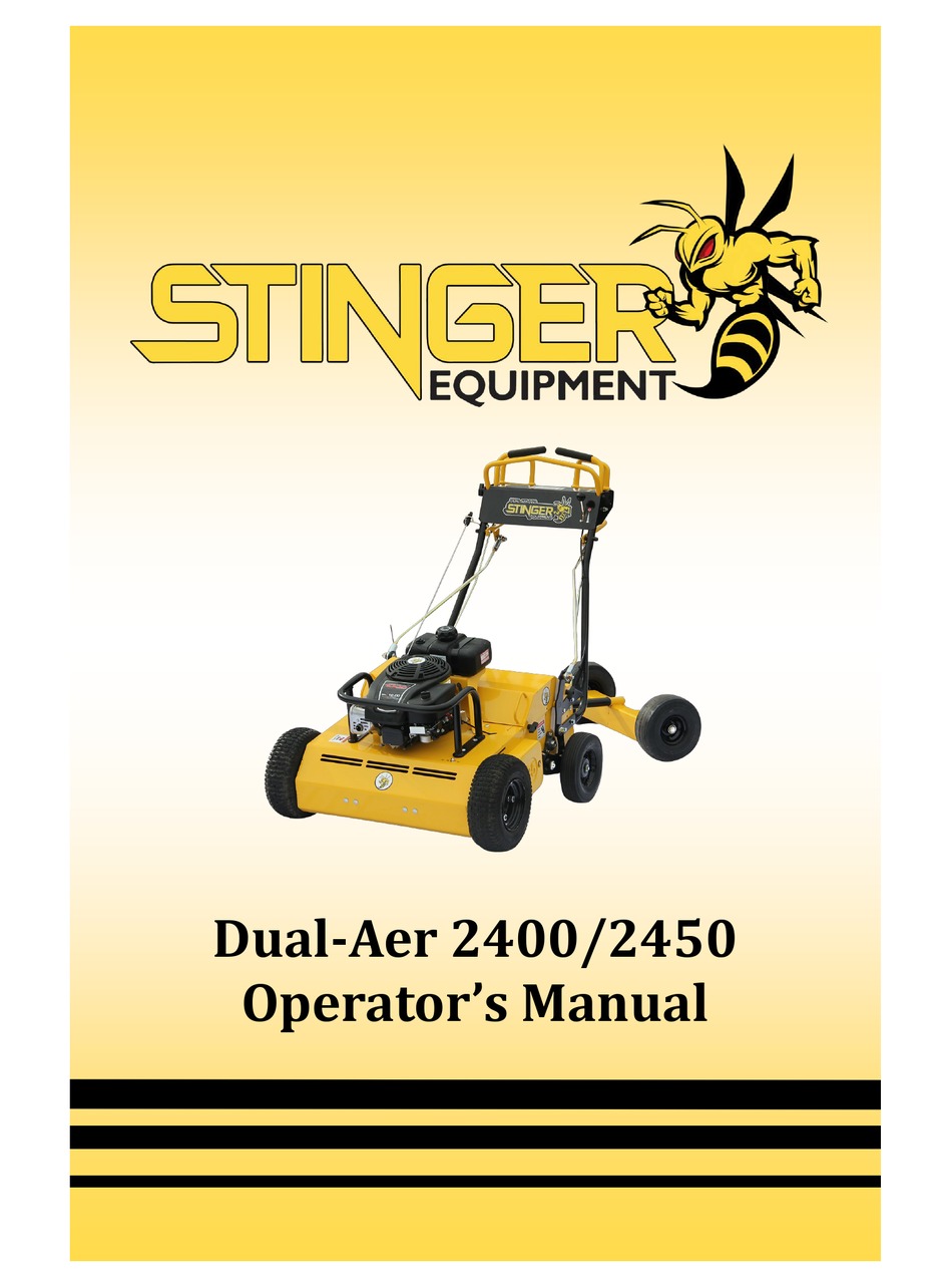 STINGER EQUIPMENT DUALAER 2400 OPERATOR'S MANUAL Pdf Download ManualsLib