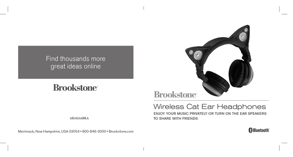 BROOKSTONE AR102A4BKA USER MANUAL Pdf Download ManualsLib