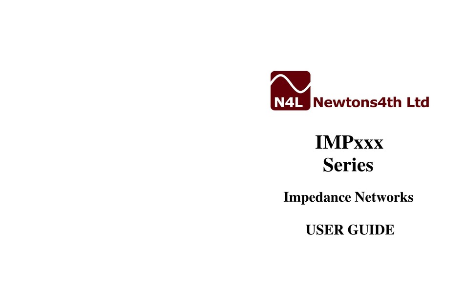 N4L IMP161 USER MANUAL Pdf Download ManualsLib