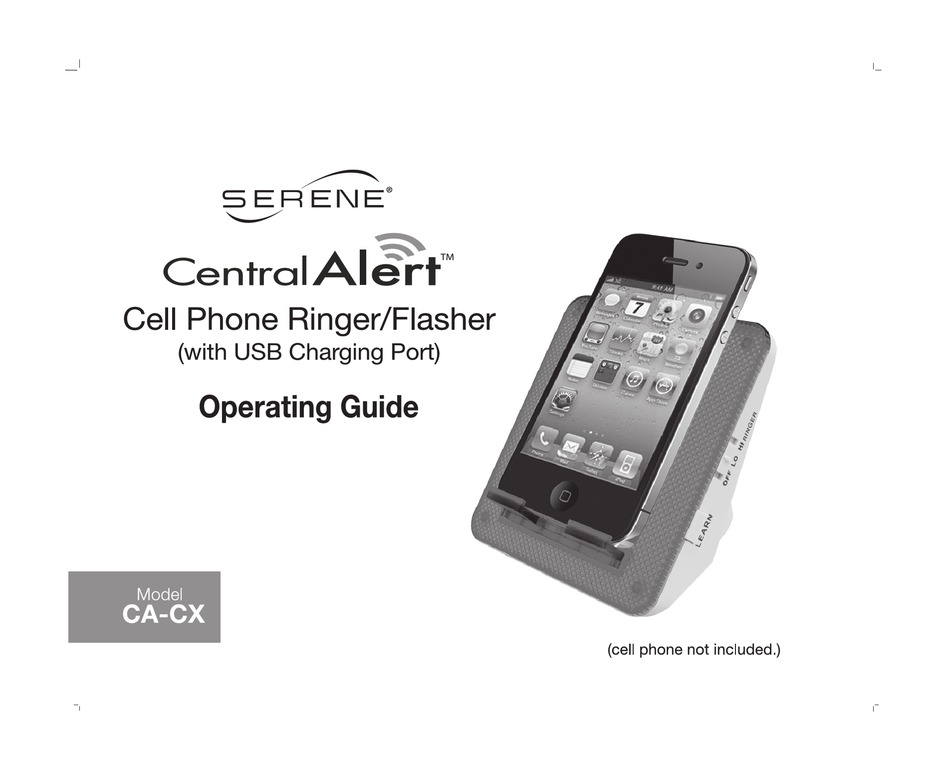 SERENE CENTRAL ALERT CACX OPERATING MANUAL Pdf Download ManualsLib
