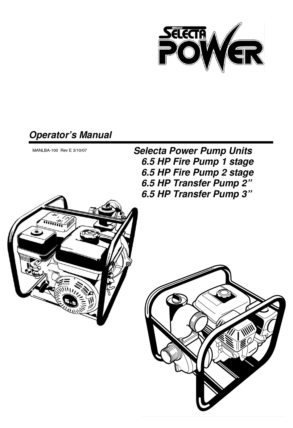 Reskyd måske Fortov SELECTA POWER LBA-113 OPERATOR'S MANUAL Pdf Download | ManualsLib