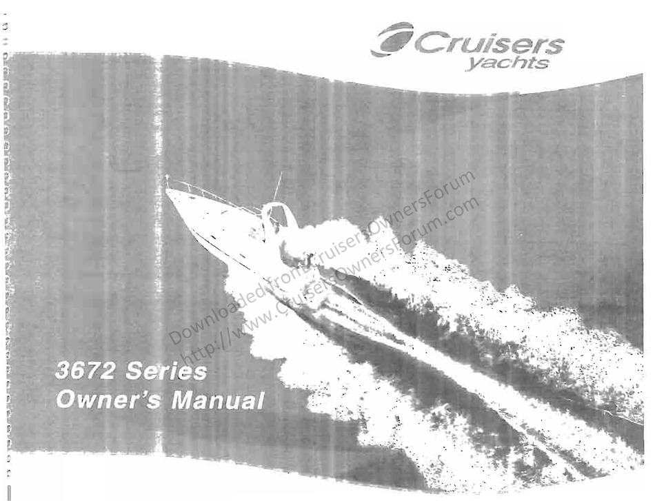 cruisers yachts owners manual