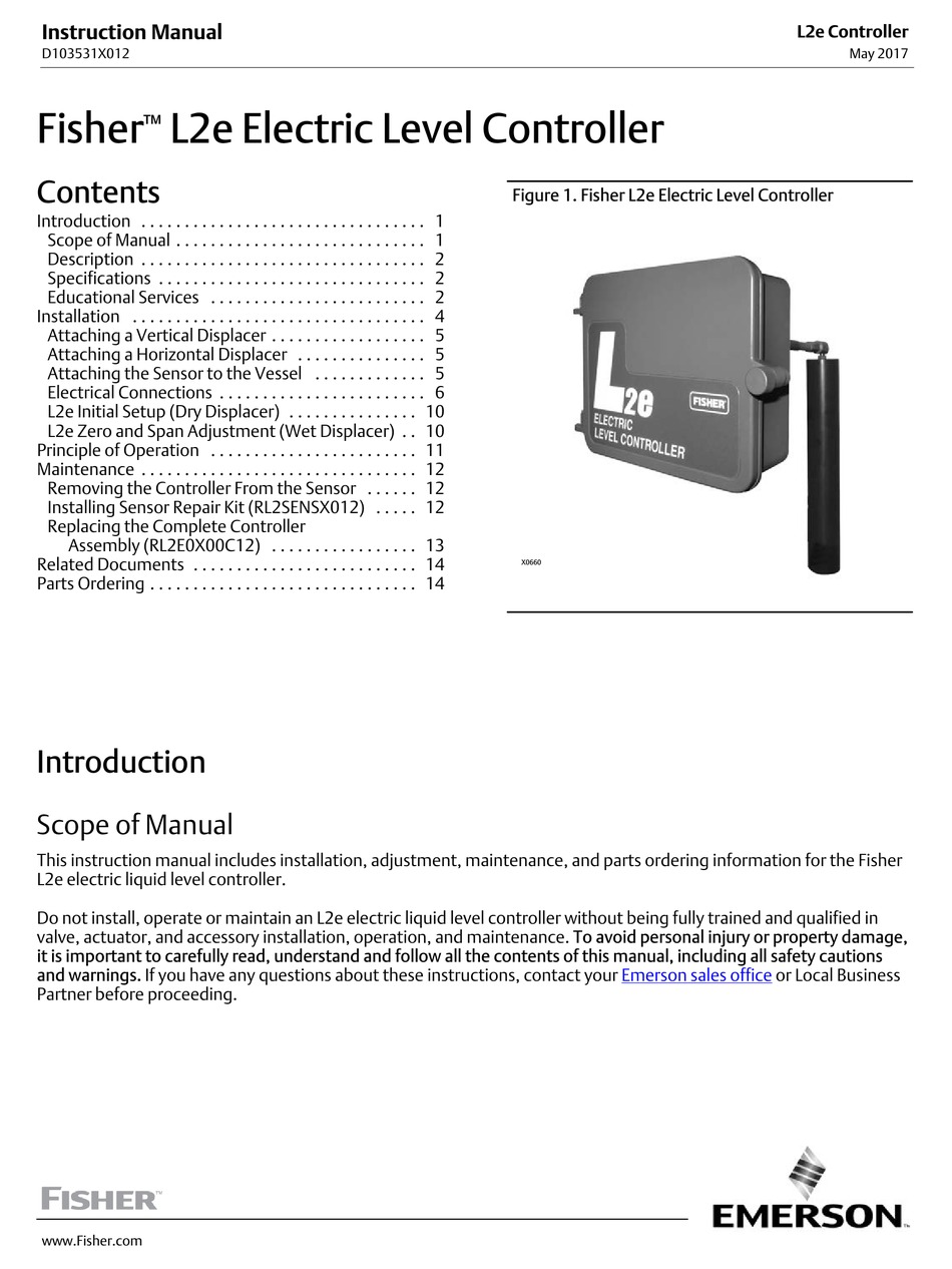 EMERSON FISHER L2E INSTRUCTION MANUAL Pdf Download ManualsLib