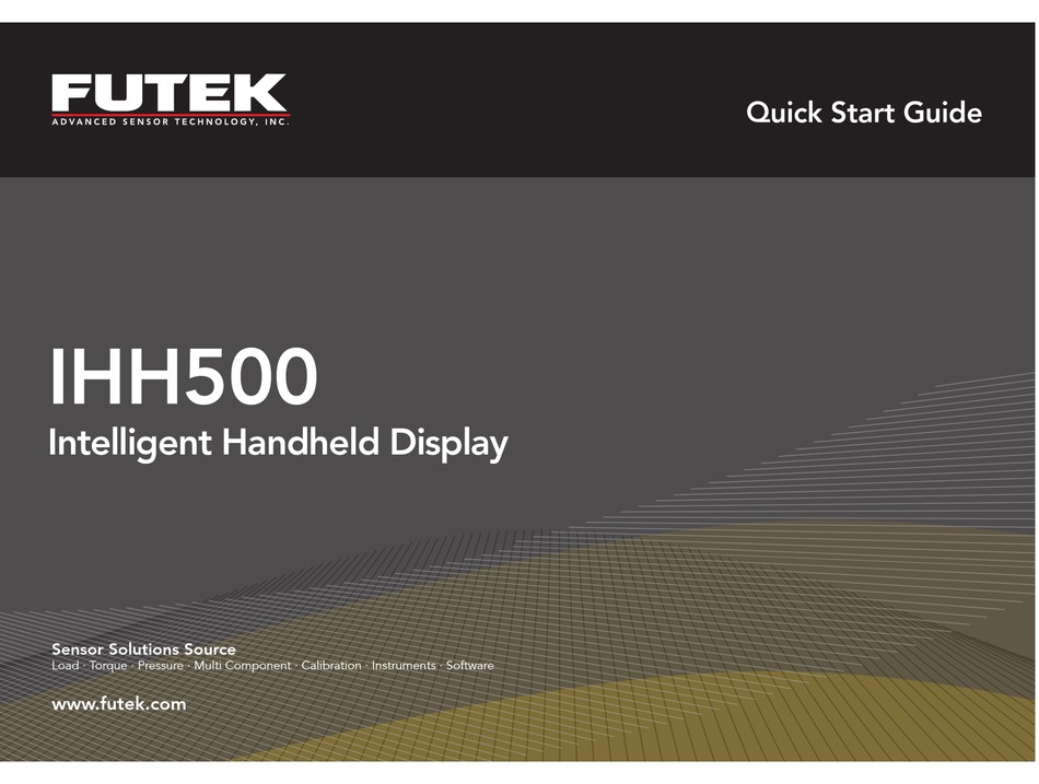 FUTEK IHH500 QUICK START MANUAL Pdf Download ManualsLib