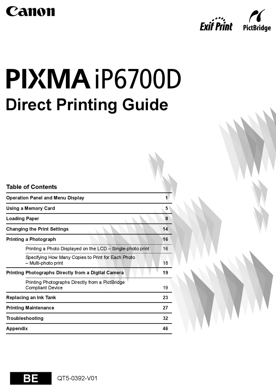Canon Pixma Ip6700d Direct Printing Manual Pdf Download Manualslib