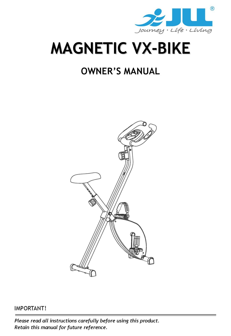 Jll magnetic clearance exercise bike