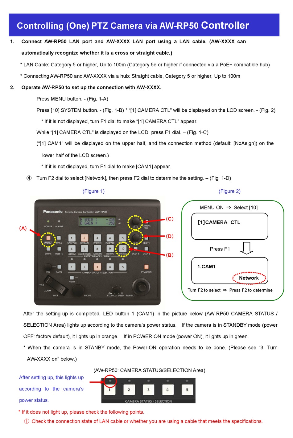 PANASONIC AWRP50 QUICK START MANUAL Pdf Download ManualsLib
