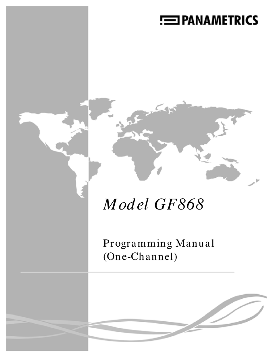 PANAMETRICS GF868 PROGRAMMING MANUAL Pdf Download ManualsLib