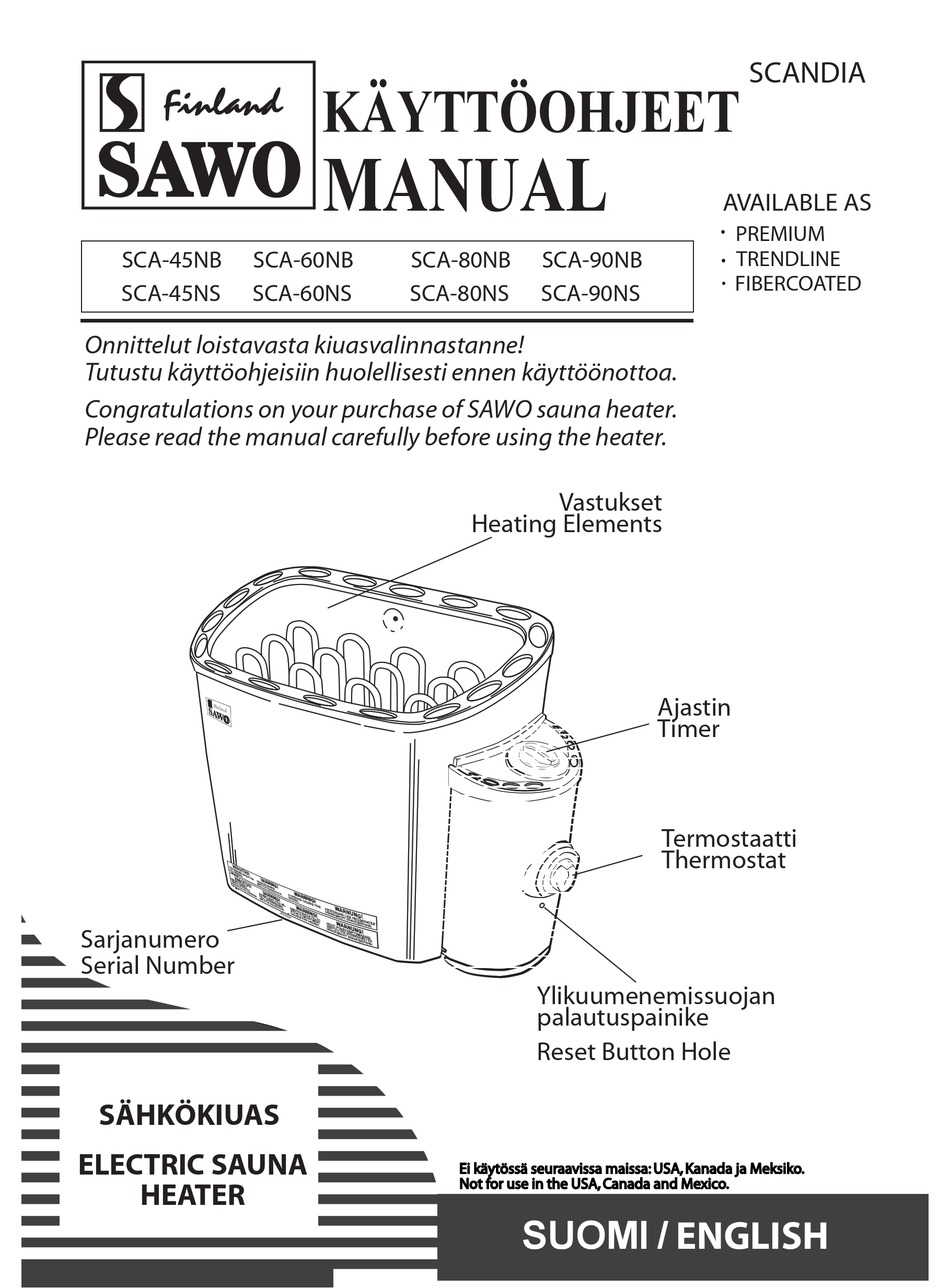 Sawo Sca 45nb Manual Pdf Download Manualslib