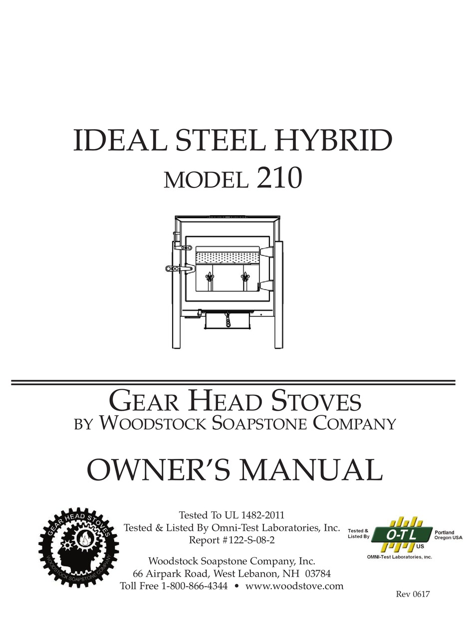 WOODSTOCK SOAPSTONE 210 OWNER'S MANUAL Pdf Download | ManualsLib