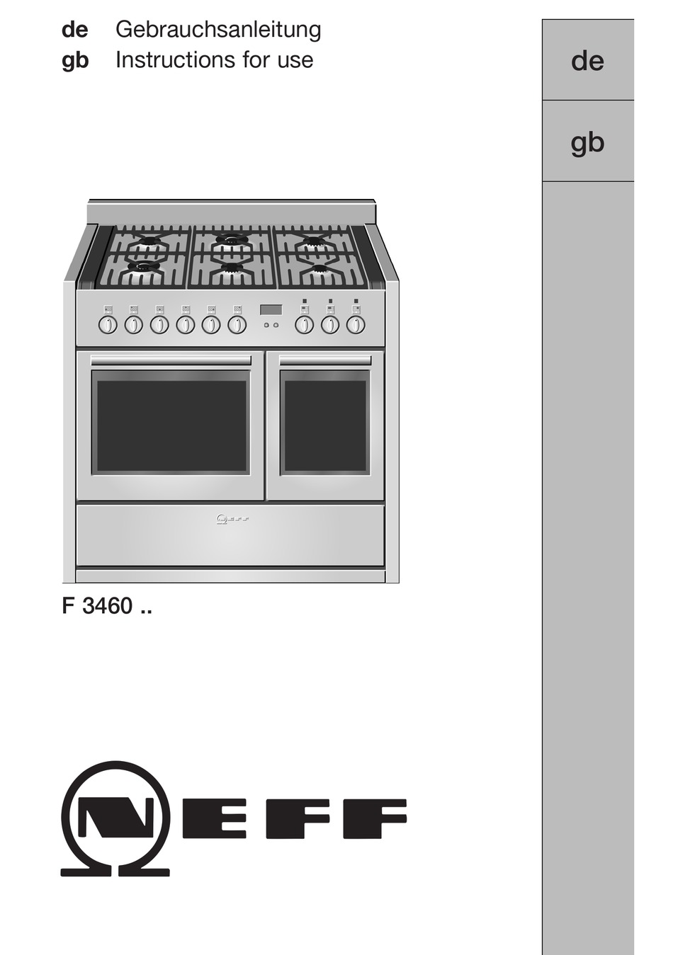 NEFF F 3460 INSTRUCTIONS FOR USE MANUAL Pdf Download ManualsLib