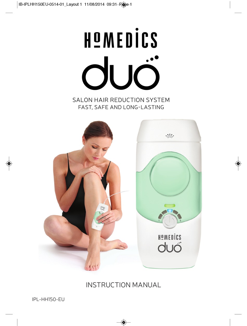 HOMEDICS DUO INSTRUCTION MANUAL Pdf Download ManualsLib