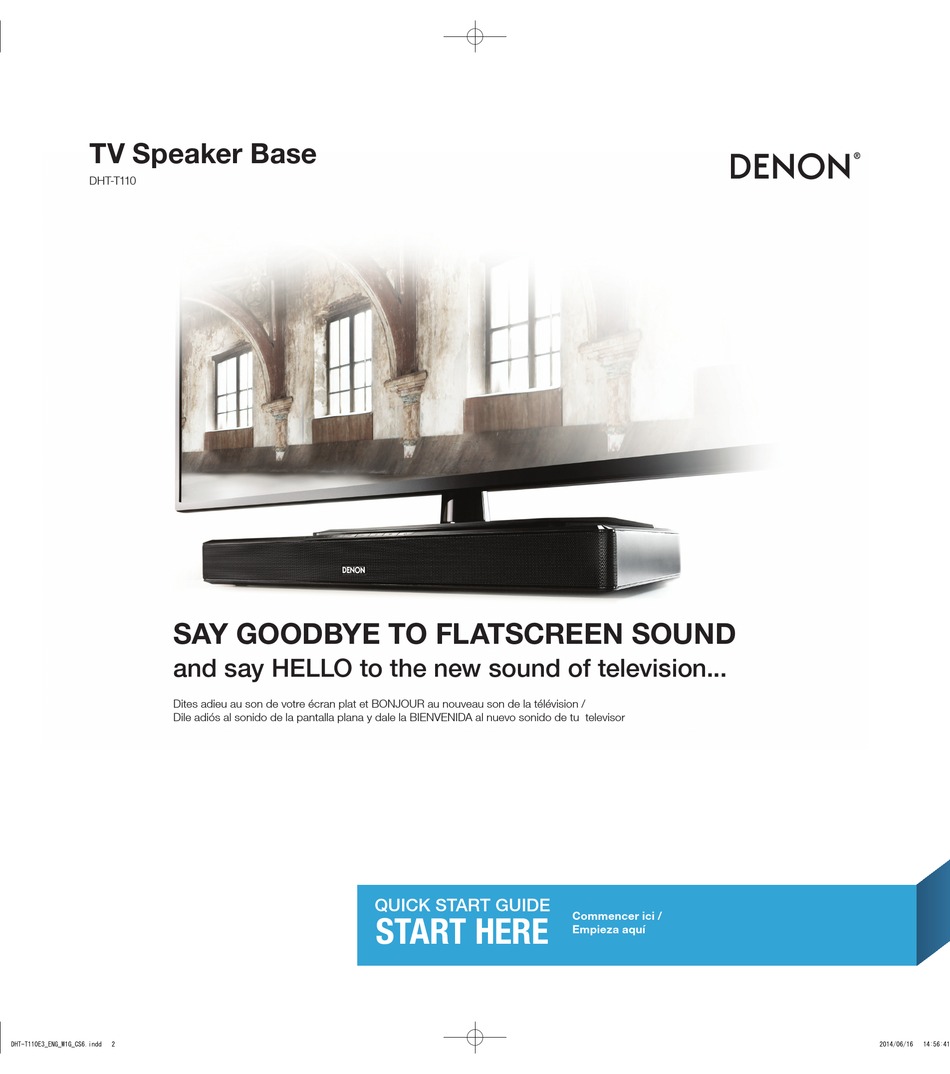 DENON DHTT110 MANUAL Pdf Download ManualsLib