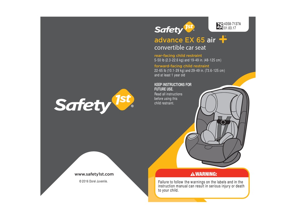 Safety 1st Advance Ex 65 Air Instructions Manual Pdf Manualslib - How To Install A Forward Facing Safety 1st Car Seat