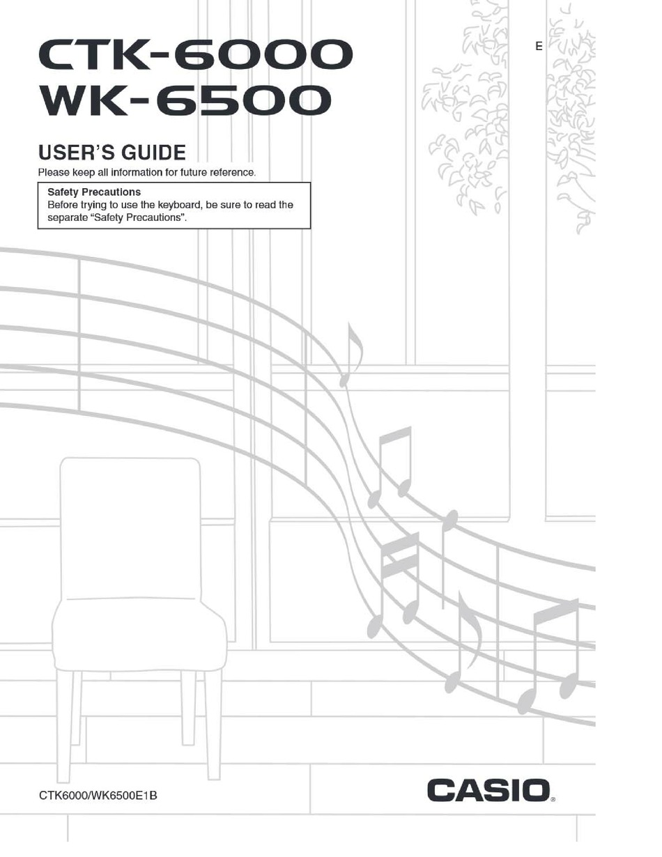 CASIO CTK-6000 USER MANUAL Pdf Download | ManualsLib