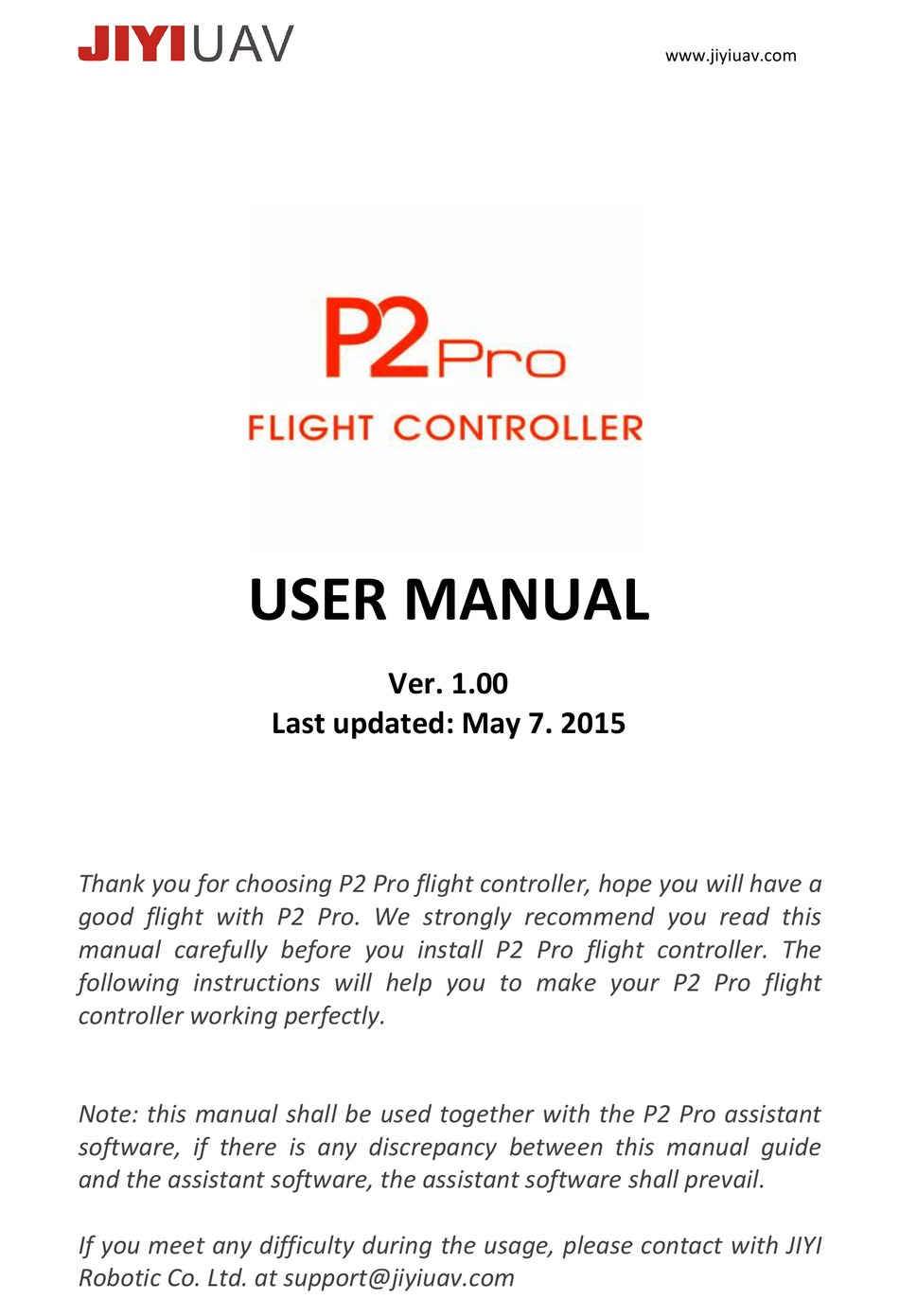 Jiyiuav P2pro User Manual Pdf Download Manualslib