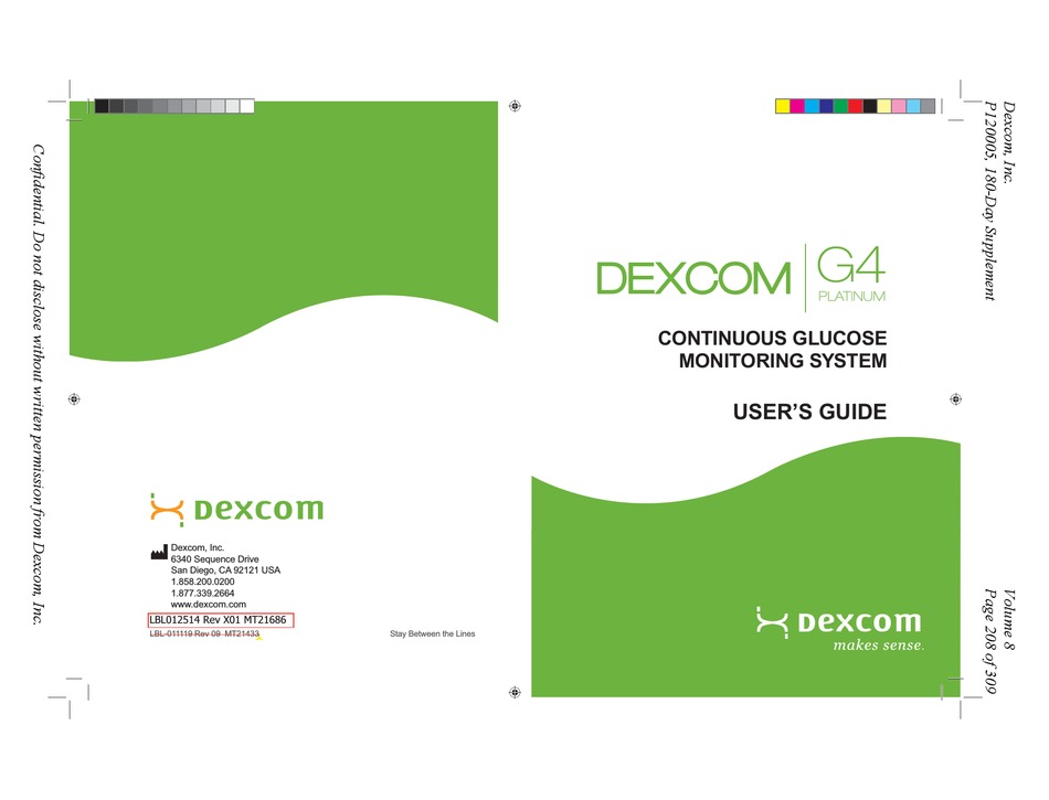 DEXCOM G4 USER MANUAL Pdf Download | ManualsLib