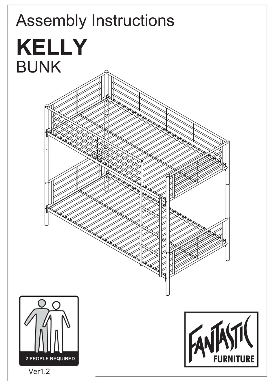 FANTASTIC FURNITURE KELLY ASSEMBLY INSTRUCTIONS MANUAL Pdf Download