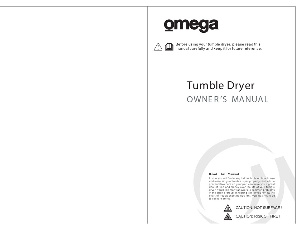 Omega Ocd7hp Owner S Manual Pdf Download Manualslib