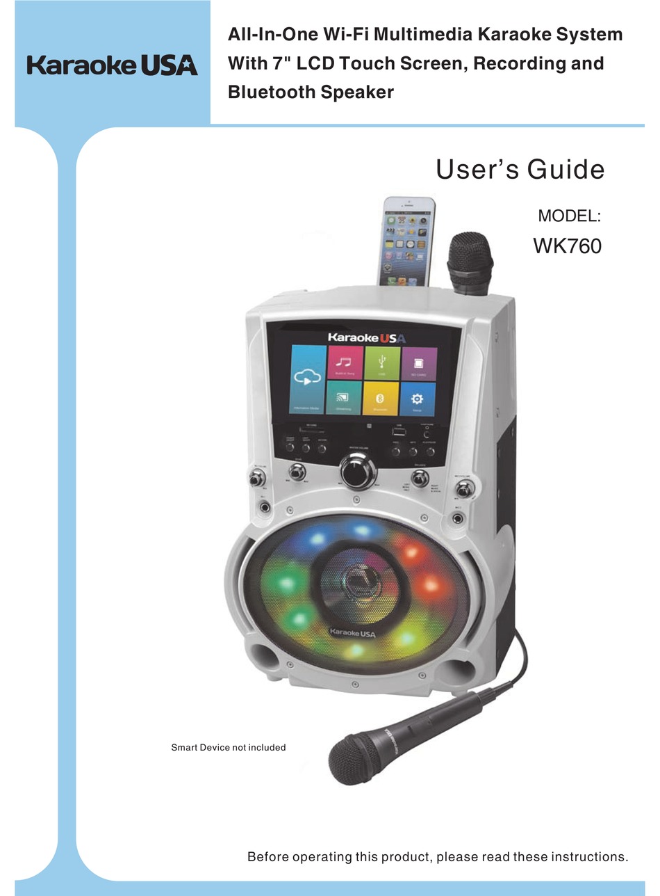 KARAOKE USA WK760 USER MANUAL Pdf Download ManualsLib