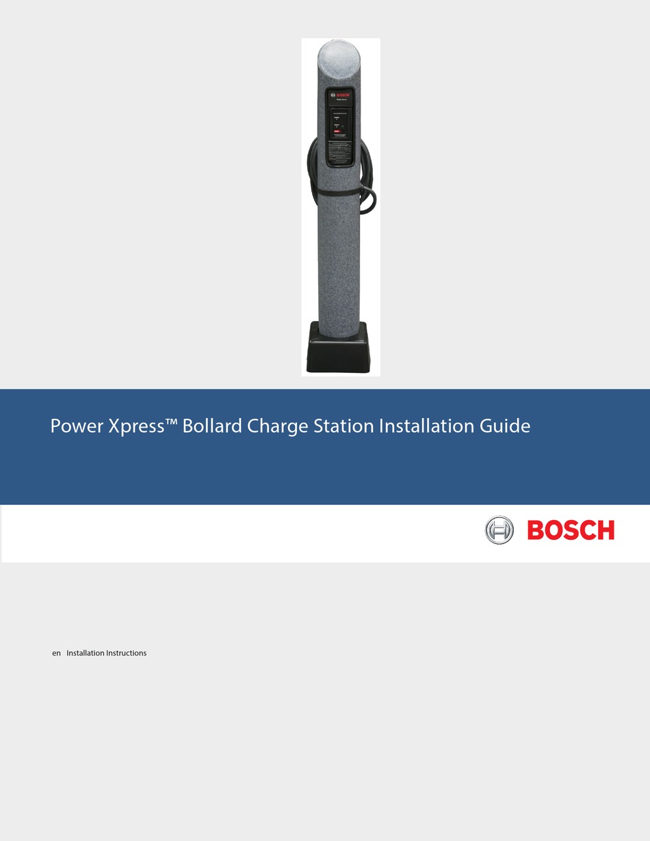 BOSCH POWER XPRESS INSTALLATION INSTRUCTIONS MANUAL Pdf Download