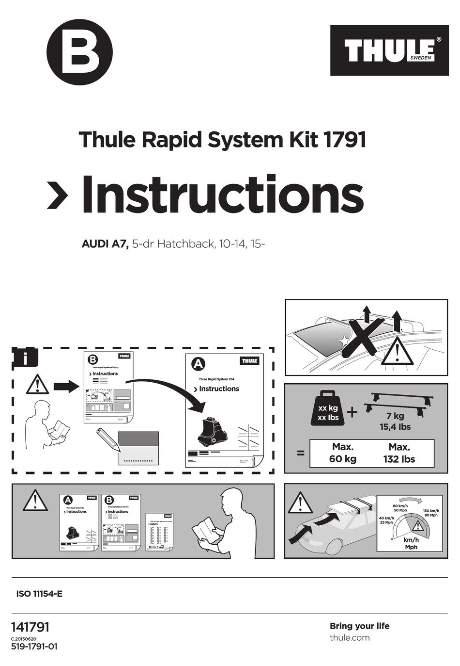 THULE 1791 INSTRUCTIONS MANUAL Pdf Download ManualsLib