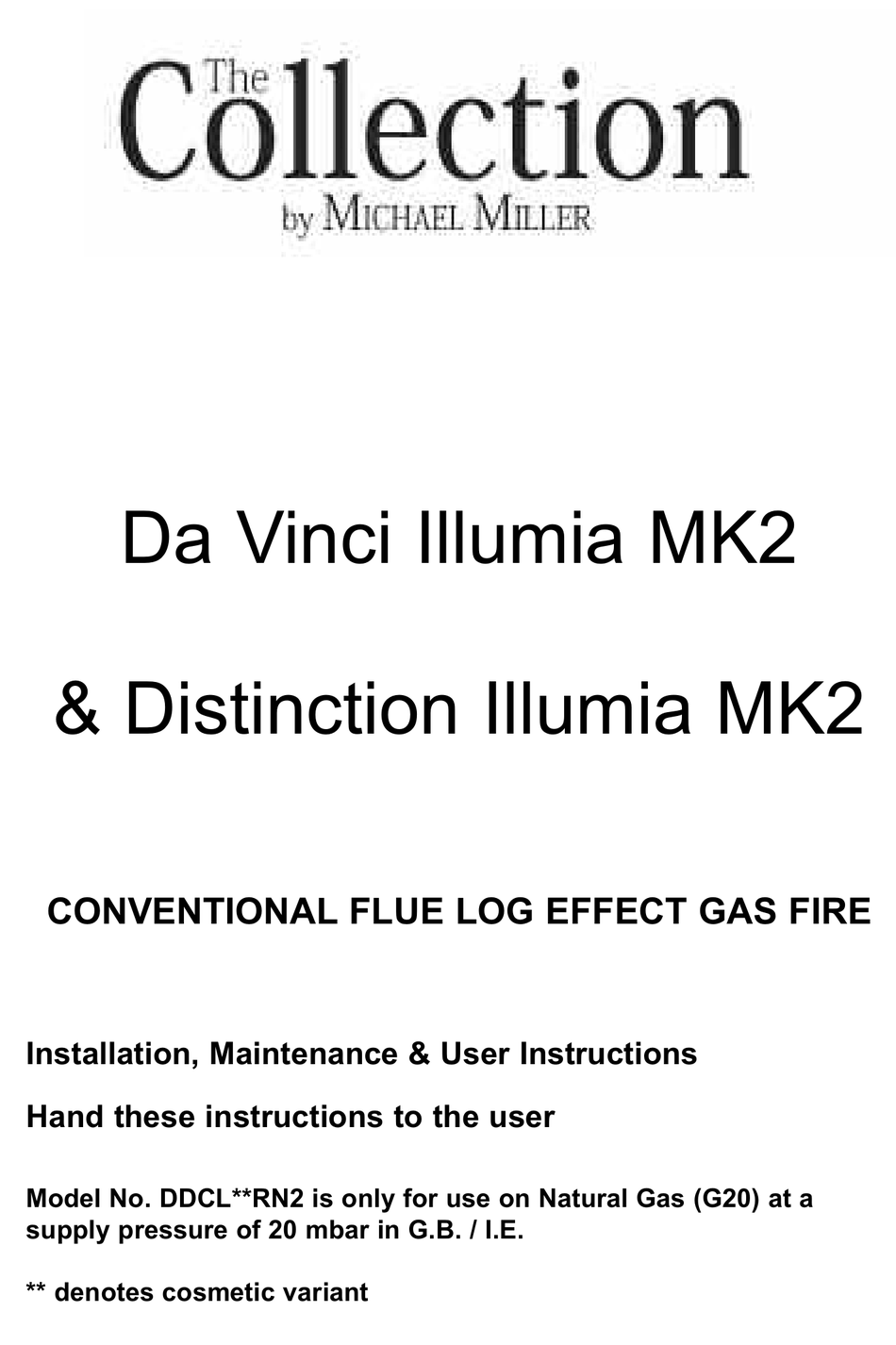 BFM EUROPE DA VINCI ILLUMIA MK2 INSTALLATION, MAINTENANCE & USER INSTRUCTIONS Pdf Download
