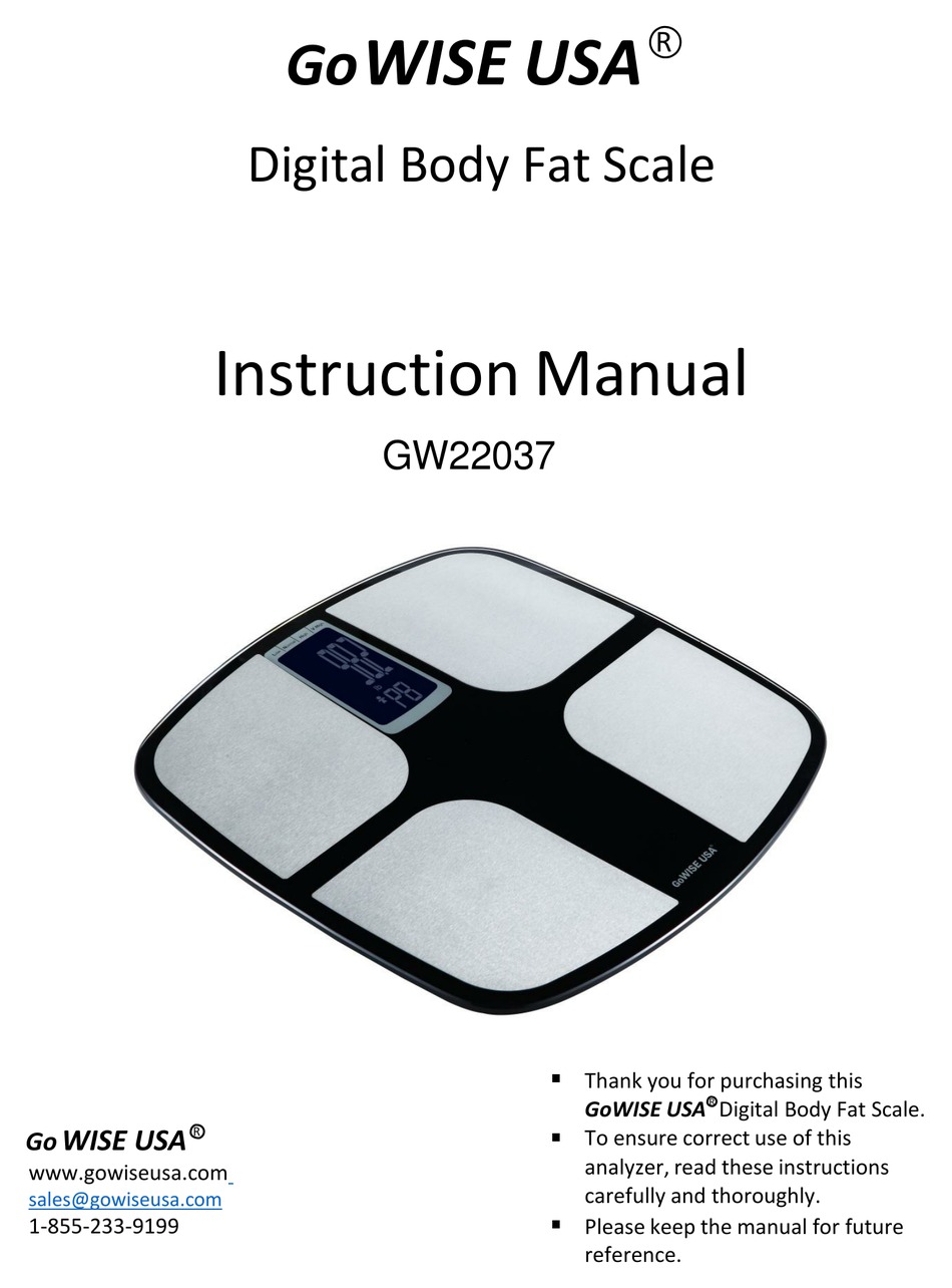 gowise usa scale manual