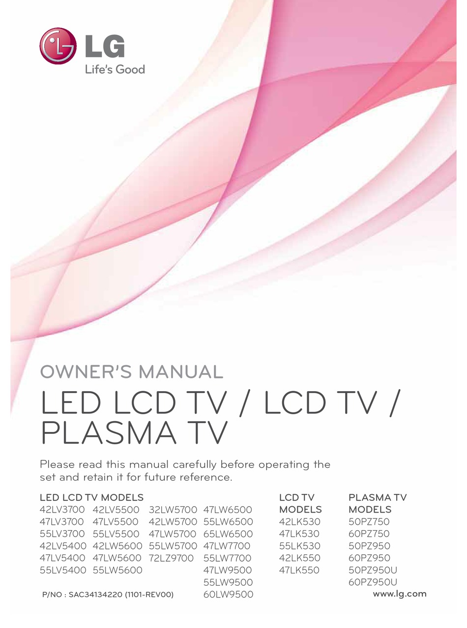 LG 42LV3700 OWNER'S MANUAL Pdf Download | ManualsLib