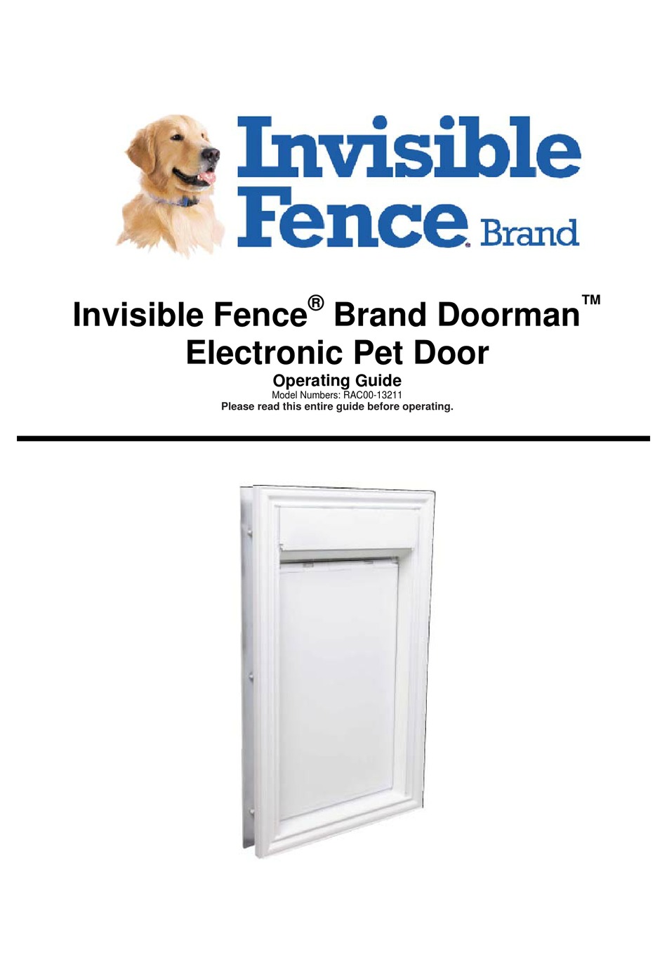 invisible fence door