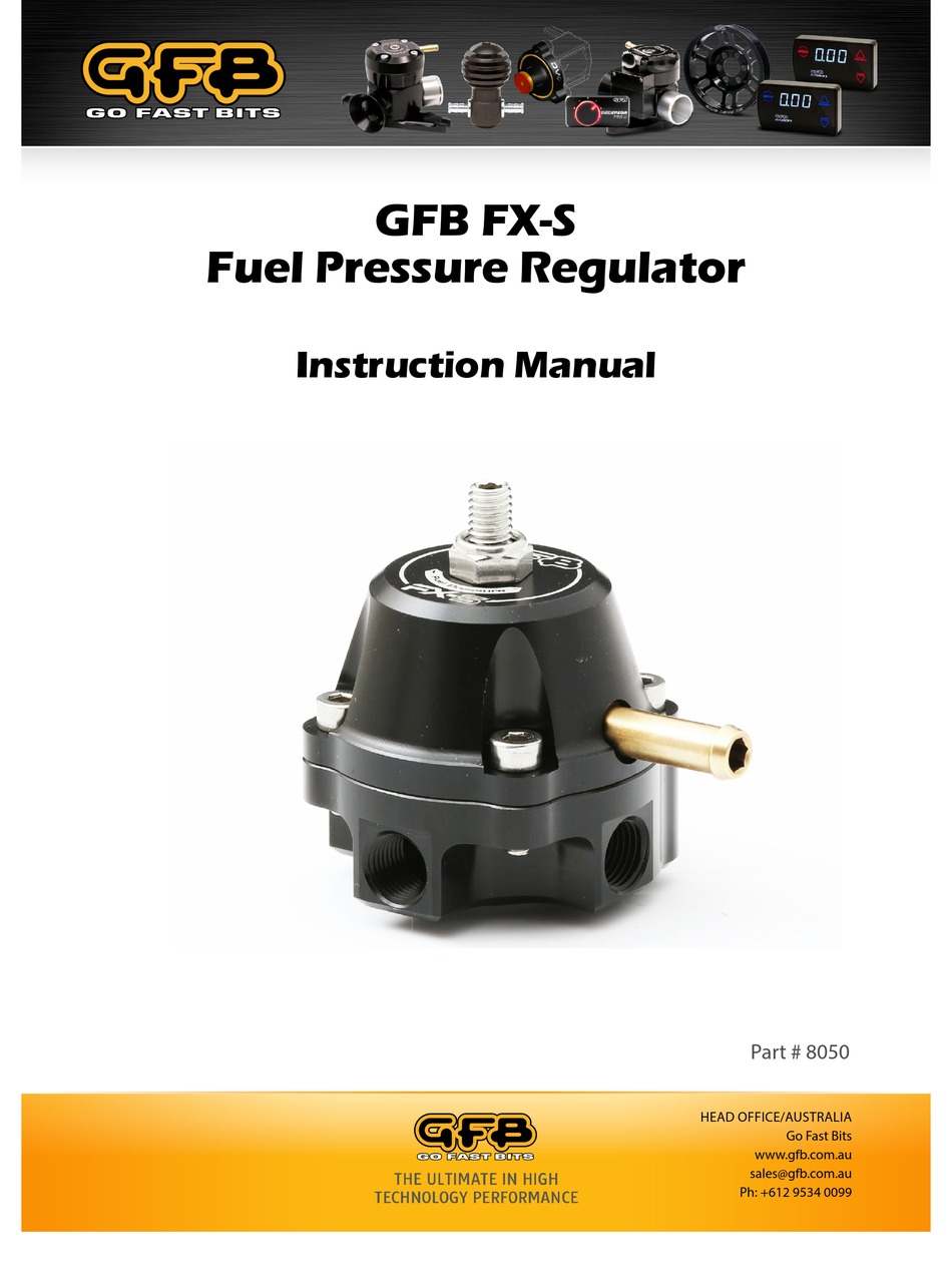 GFB FXS INSTRUCTION MANUAL Pdf Download ManualsLib