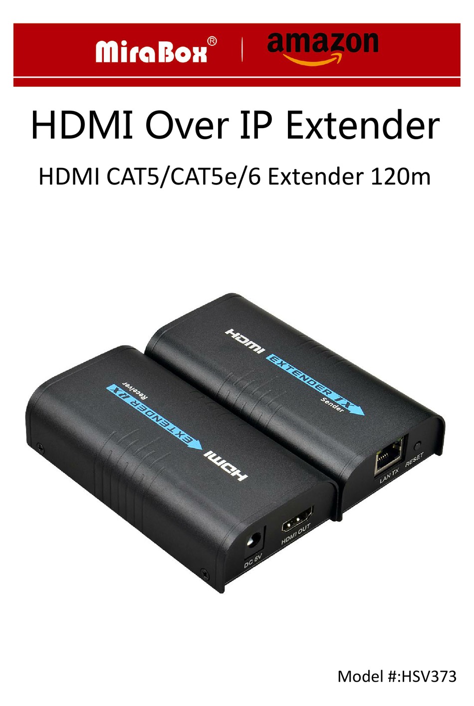 MiraBox HDMI 延長器エクステンダー 160m TCP IP 経由 1080P Rj45 hdmiエクステンダー over ip