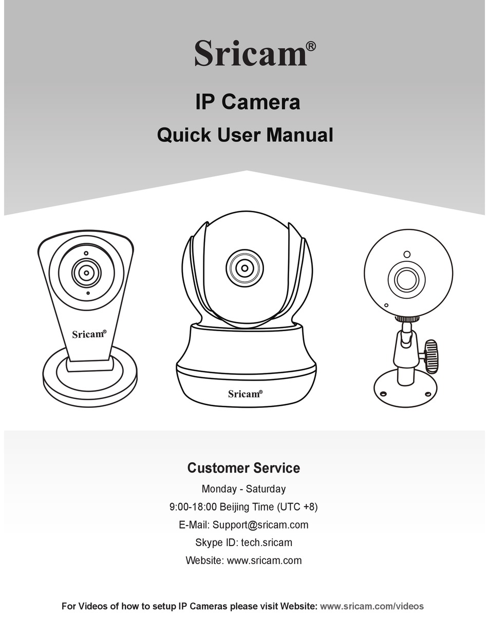 Quick user. IP камера user Guide. Sricam IP камера программа для Windows. Sricam подключение камеры. IP камера ремонт мануал.