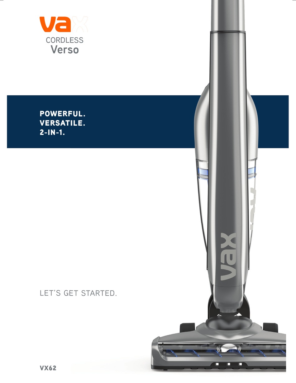 VAX VX62 LET'S GET STARTED Pdf Download 