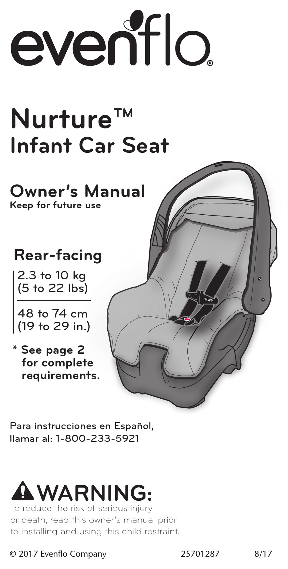Evenflo Nurture Owner S Manual Pdf Manualslib - How To Install Evenflo Nurture Car Seat Base