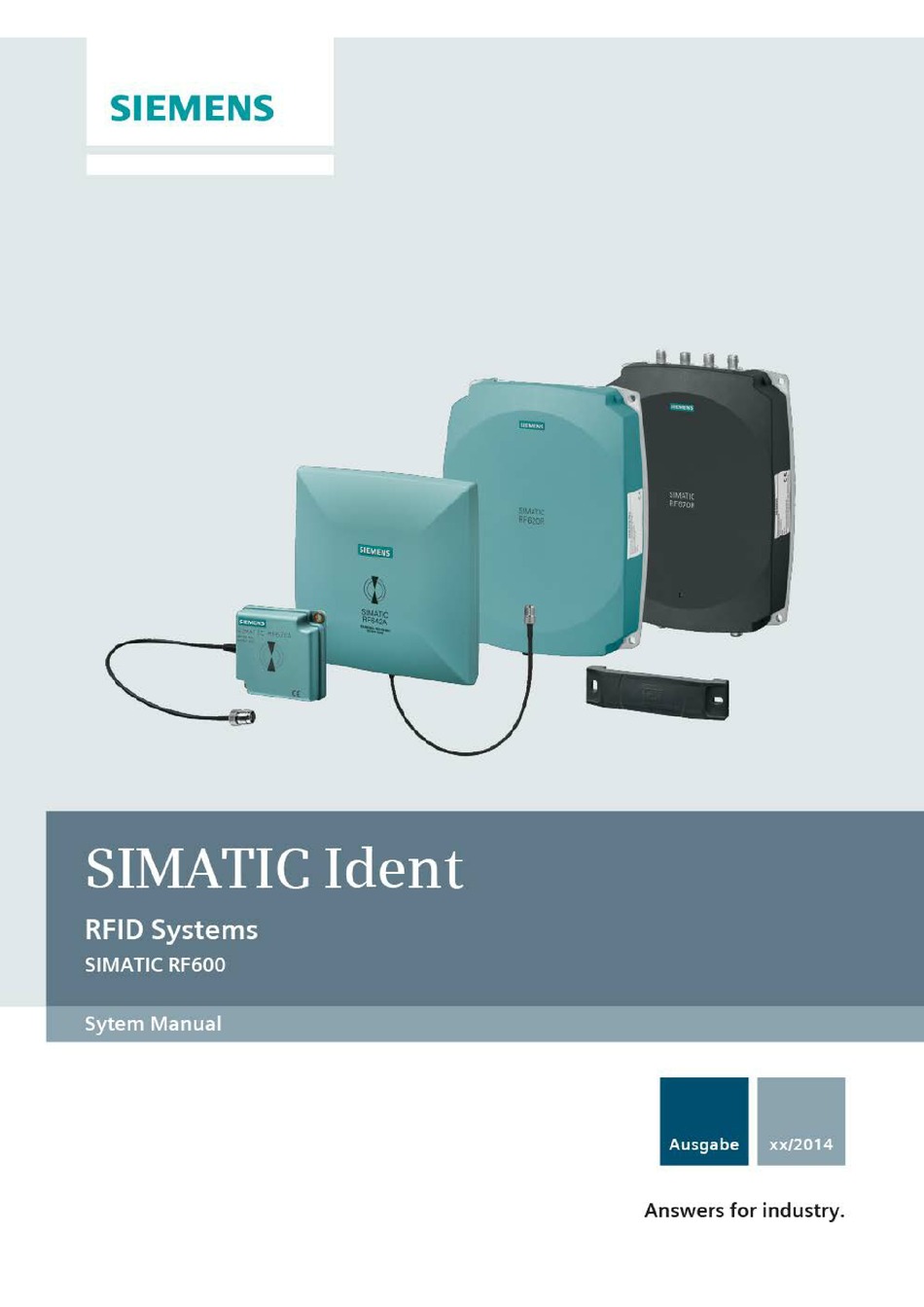 SIEMENS SIMATIC RF600 SYSTEM MANUAL Pdf Download | ManualsLib