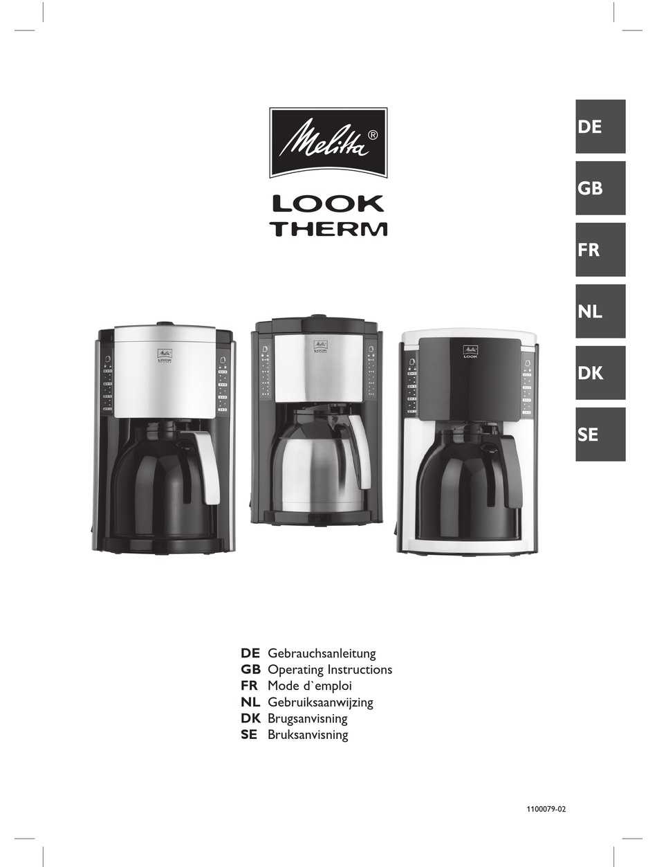 MELITTA LOOK THERM M657 OPERATING INSTRUCTIONS MANUAL Pdf Download