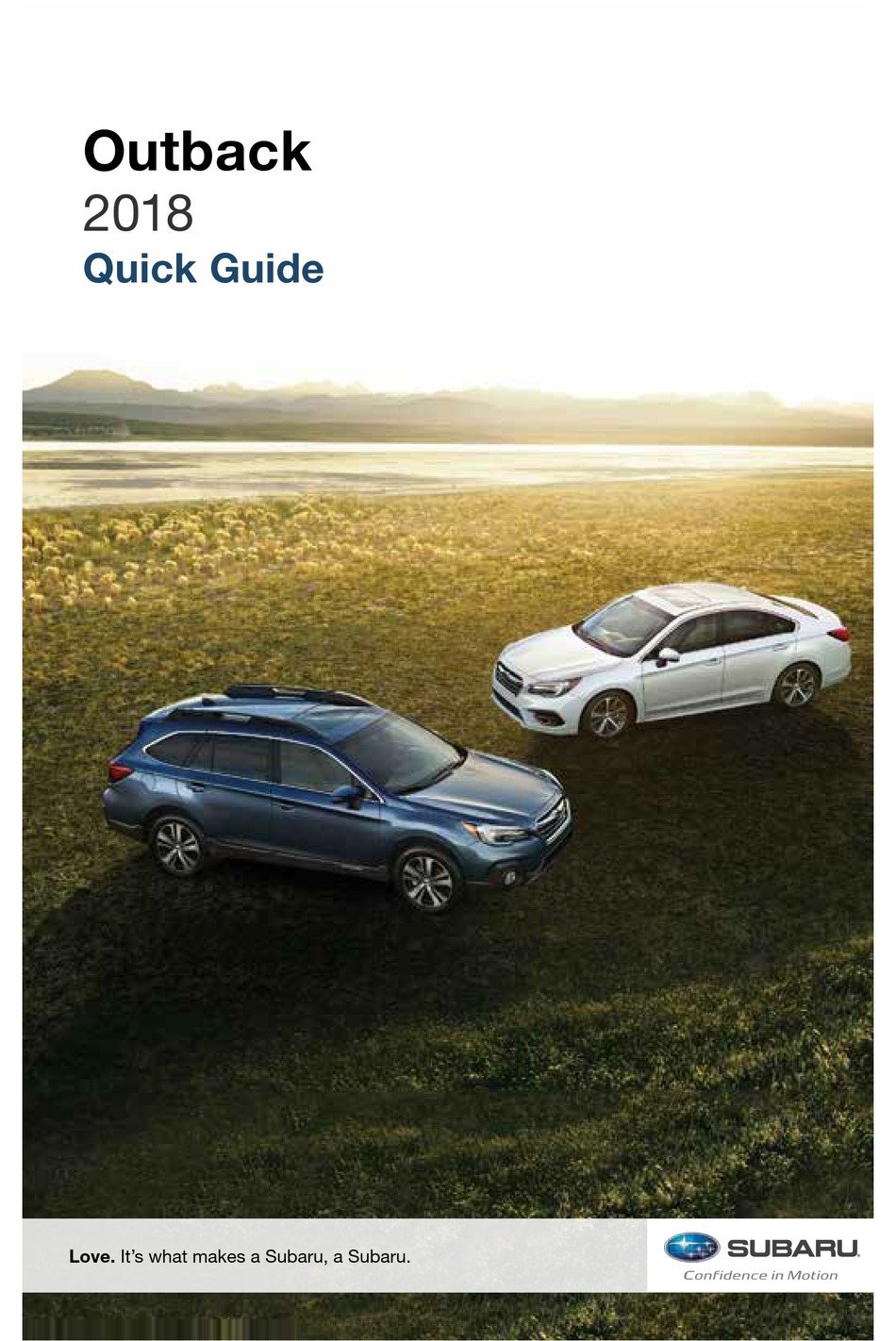 Subaru Outback 2018 Quick Manual Pdf Download Manualslib