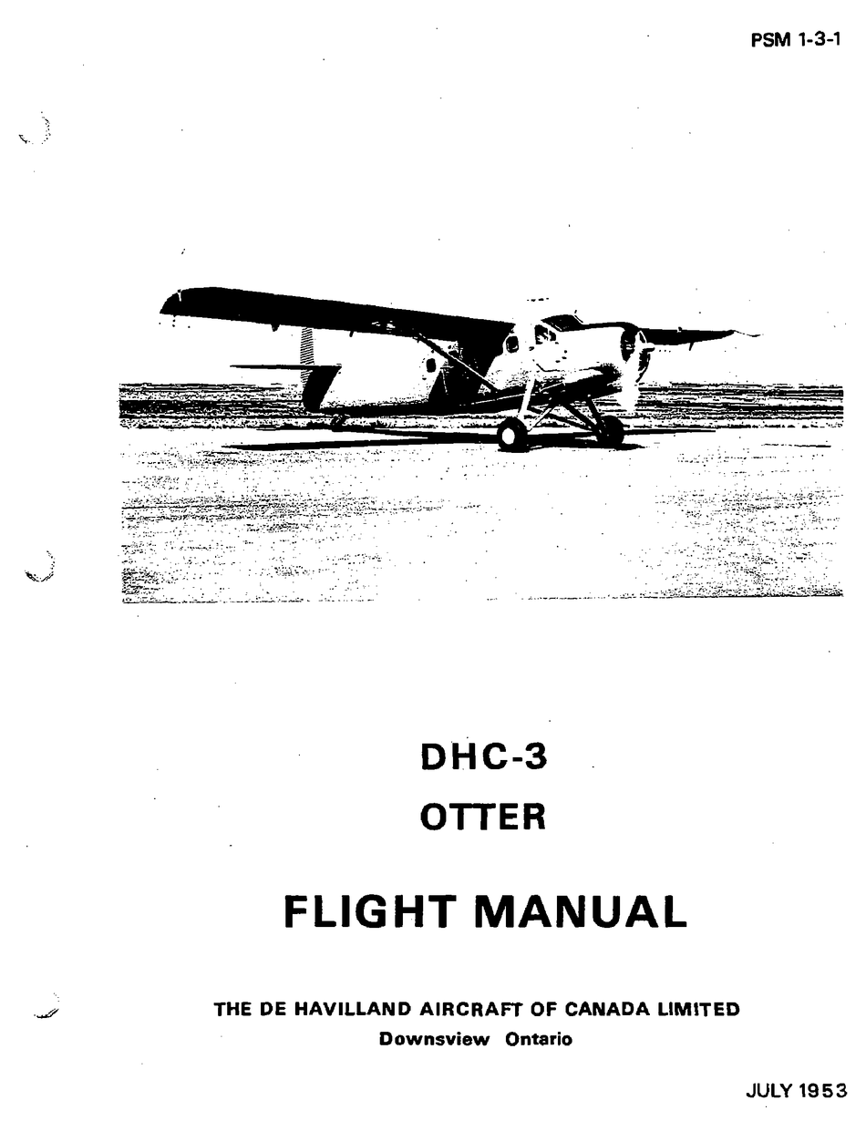 DE HAVILLAND DHC-3 OTTER FLIGHT MANUAL Pdf Download | ManualsLib
