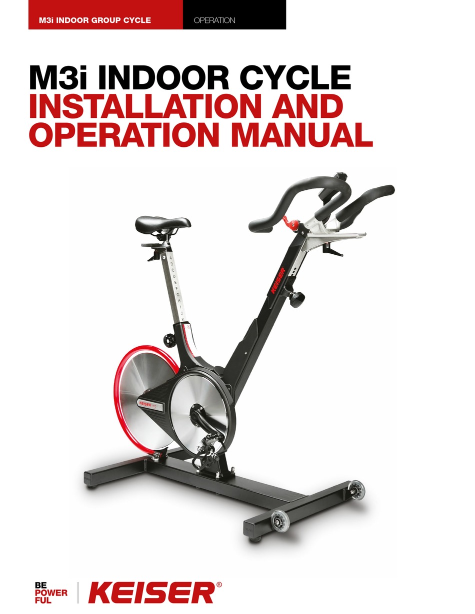 keiser m3i heart rate monitor setup