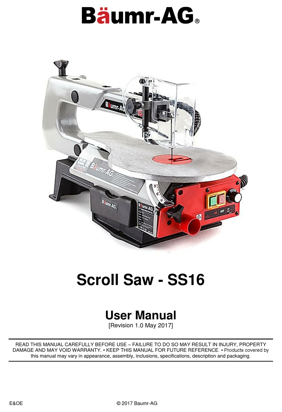 BAUMR-AG SS16 USER MANUAL Pdf Download | ManualsLib