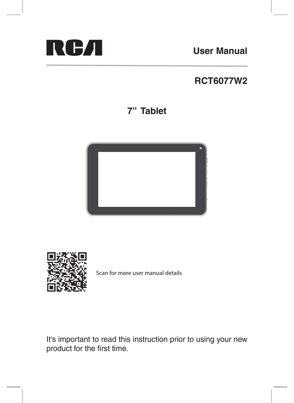 Rca Rct6077w2 User Manual Pdf Download Manualslib
