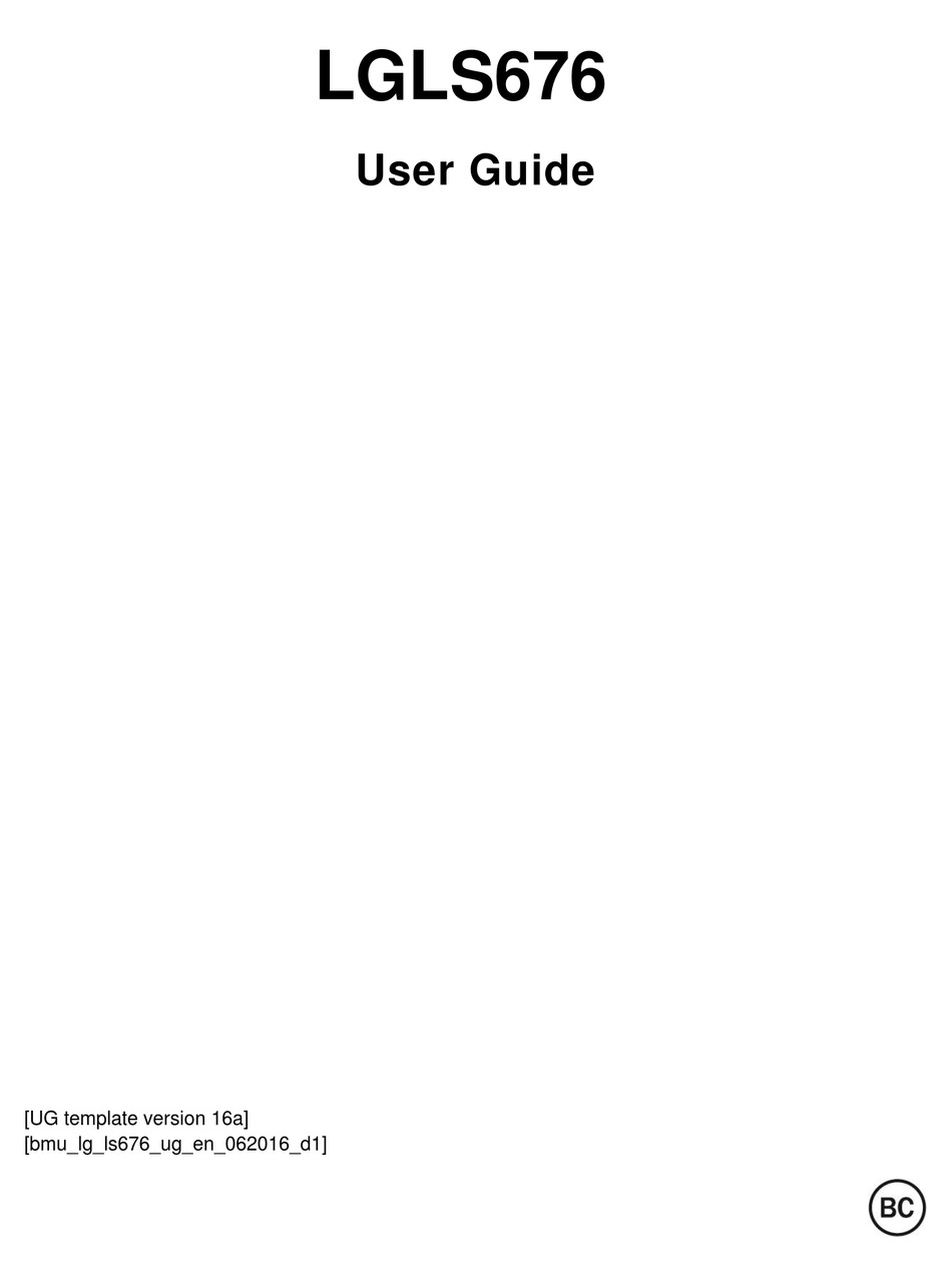 Lg Ls676 User Manual Pdf Download Manualslib