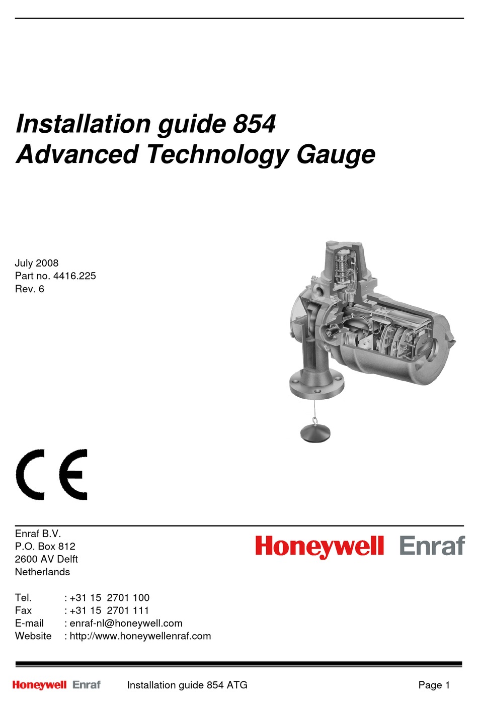 HONEYWELL ENRAF 854 ATG INSTALLATION MANUAL Pdf Download | ManualsLib