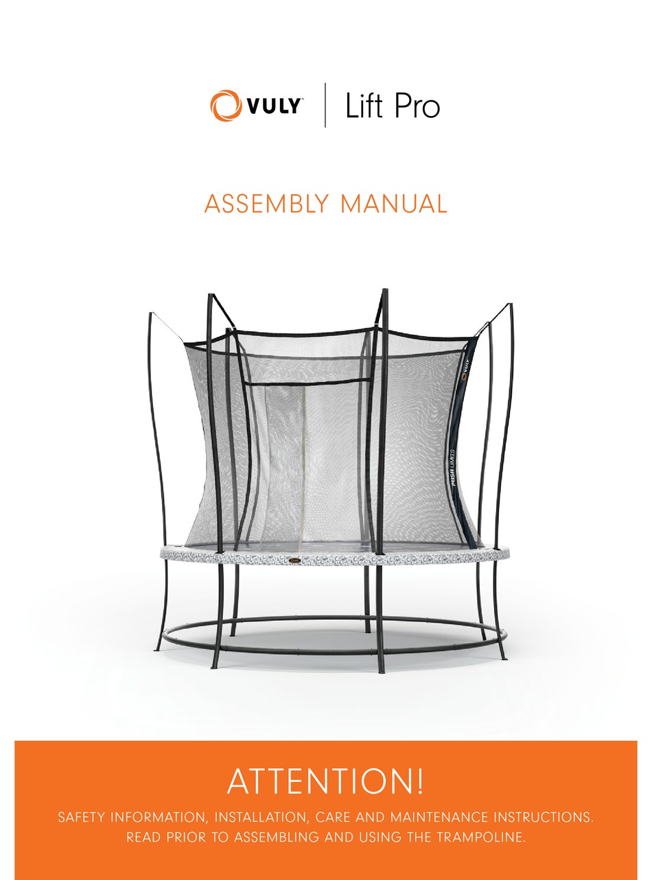 Vuly Lift Pro Assembly Manual Pdf Download Manualslib