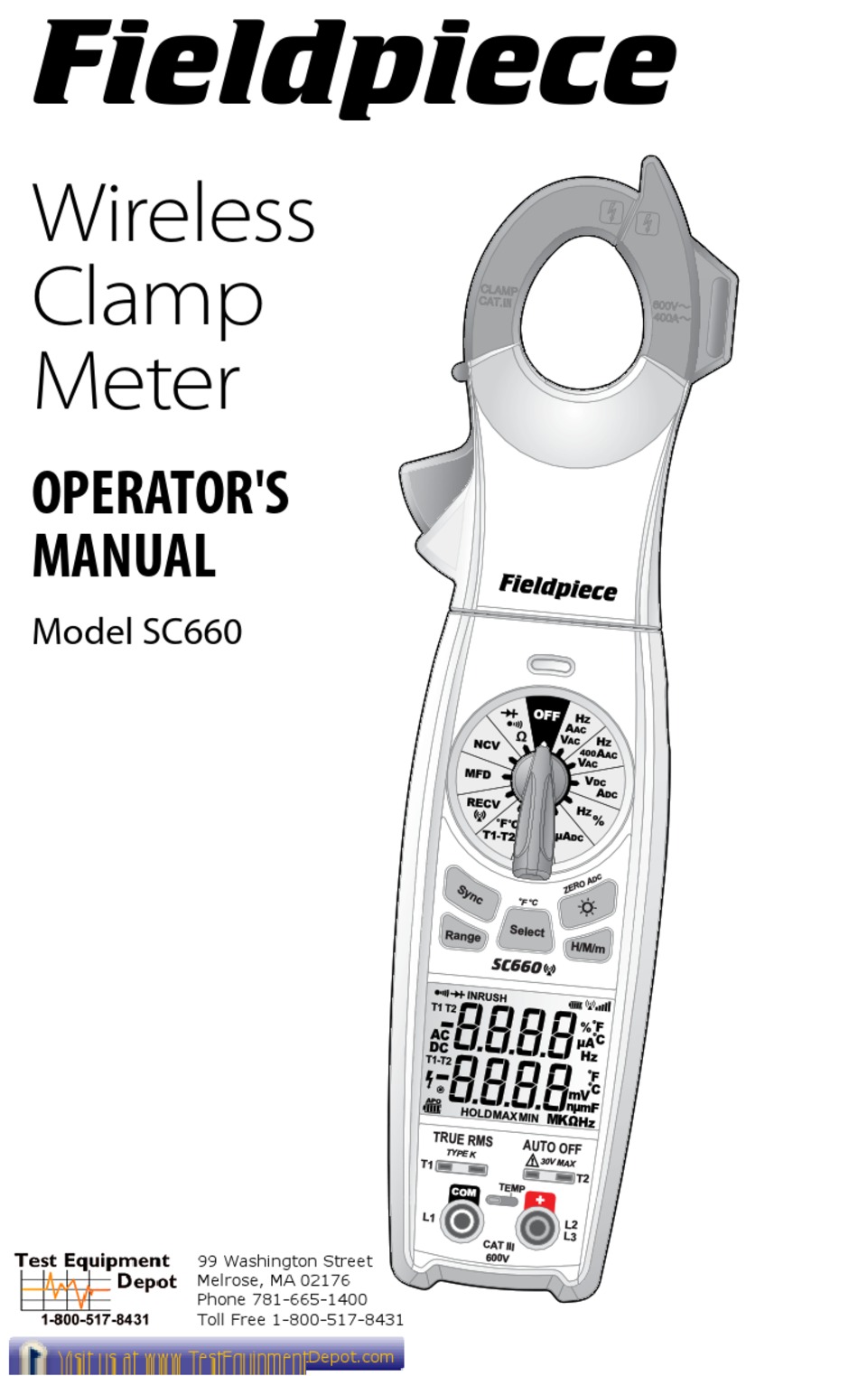 FIELDPIECE SC660 OPERATOR'S MANUAL Pdf Download | ManualsLib